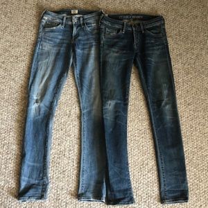 Citizens of Humanity Racer jeans size 24 lot of 2